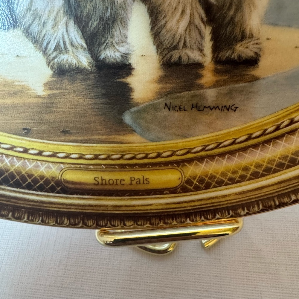 The Franklin Mint Plate “Shore Pals”by Nigel Hemming Limited Edition EUC - Picture 2 of 14